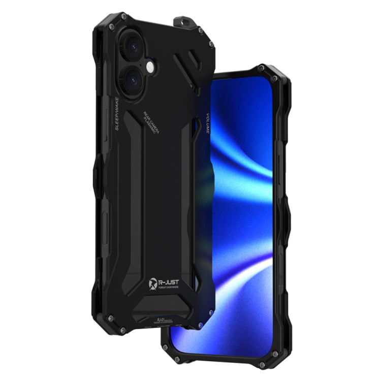 R-JUST RJ-17 Shockproof Armor Hollow Metal Phone Case