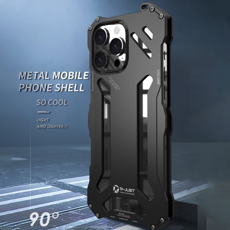 R-JUST RJ-17 Shockproof Armor Hollow Metal Phone Case