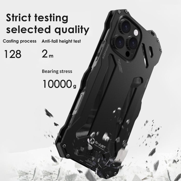 R-JUST RJ-17 Shockproof Armor Hollow Metal Phone Case