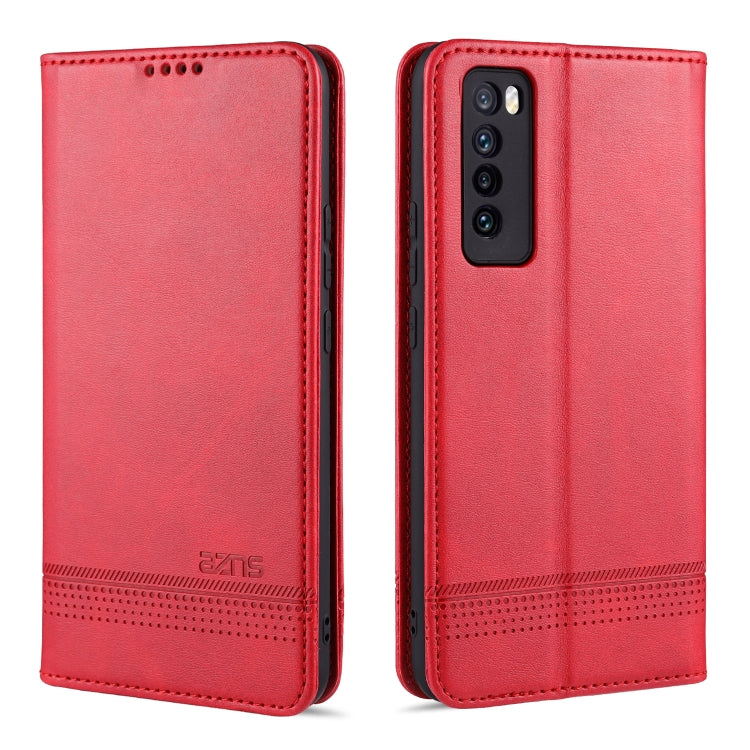 AZNS Magnetic Calf Texture Horizontal Flip Leather Case with Card Slots & Holder & Wallet, For Huawei Nova 7 SE, For Huawei Nova 7, For Huawei Enjoy 20, For Huawei Maimang 9, For Huawei Honor X10