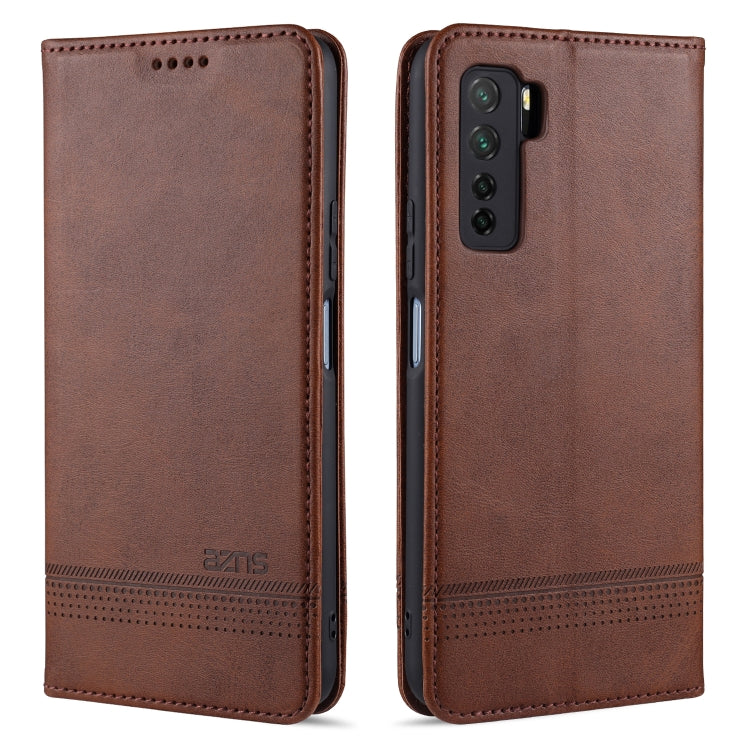 AZNS Magnetic Calf Texture Horizontal Flip Leather Case with Card Slots & Holder & Wallet, Series 1