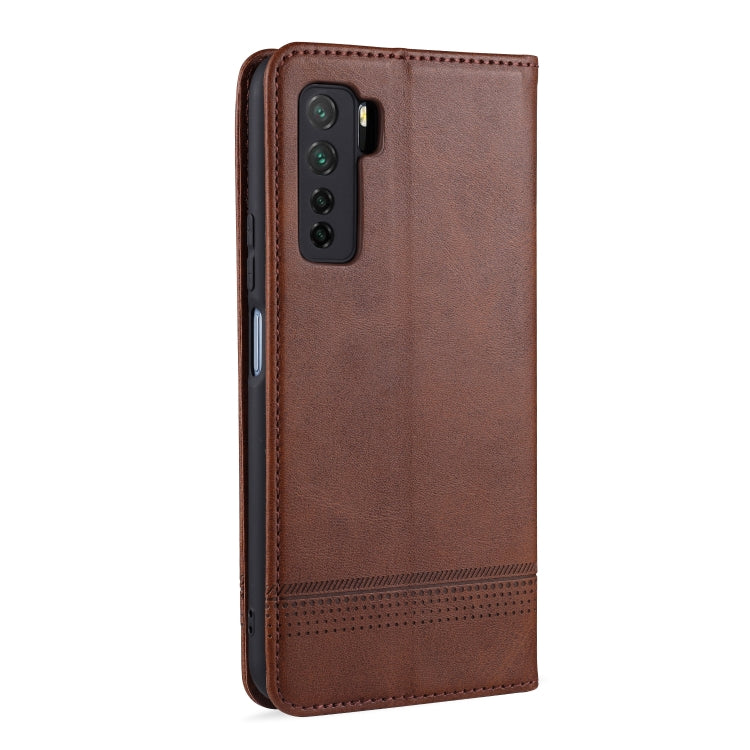 AZNS Magnetic Calf Texture Horizontal Flip Leather Case with Card Slots & Holder & Wallet, For Huawei Nova 7 SE, For Huawei Nova 7, For Huawei Enjoy 20, For Huawei Maimang 9, For Huawei Honor X10