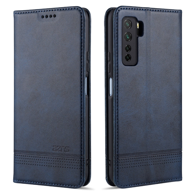 AZNS Magnetic Calf Texture Horizontal Flip Leather Case with Card Slots & Holder & Wallet, For Huawei Nova 7 SE, For Huawei Nova 7, For Huawei Enjoy 20, For Huawei Maimang 9, For Huawei Honor X10