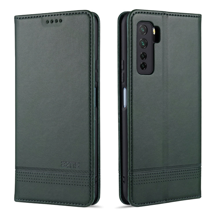 AZNS Magnetic Calf Texture Horizontal Flip Leather Case with Card Slots & Holder & Wallet, For Huawei Nova 7 SE, For Huawei Nova 7, For Huawei Enjoy 20, For Huawei Maimang 9, For Huawei Honor X10