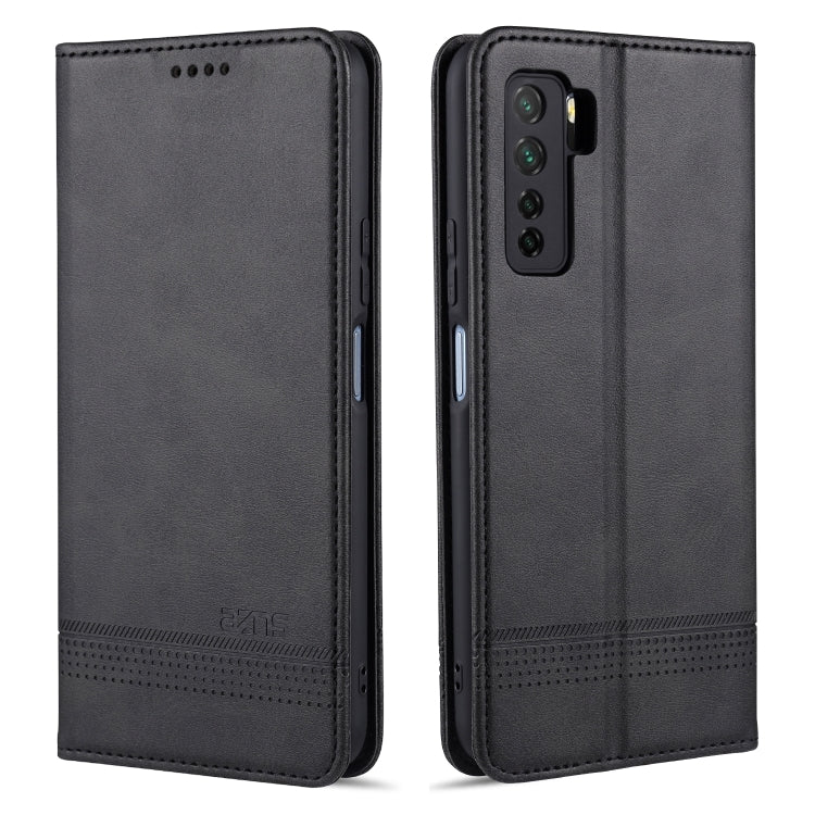 AZNS Magnetic Calf Texture Horizontal Flip Leather Case with Card Slots & Holder & Wallet, For Huawei Nova 7 SE, For Huawei Nova 7, For Huawei Enjoy 20, For Huawei Maimang 9, For Huawei Honor X10