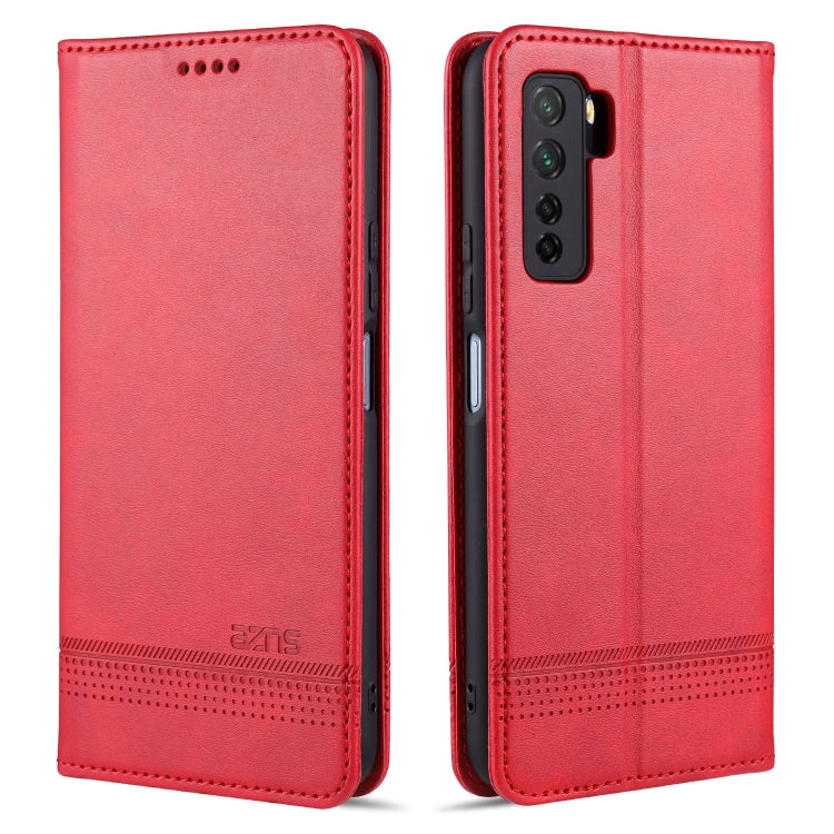 AZNS Magnetic Calf Texture Horizontal Flip Leather Case with Card Slots & Holder & Wallet, For Huawei Nova 7 SE, For Huawei Nova 7, For Huawei Enjoy 20, For Huawei Maimang 9, For Huawei Honor X10