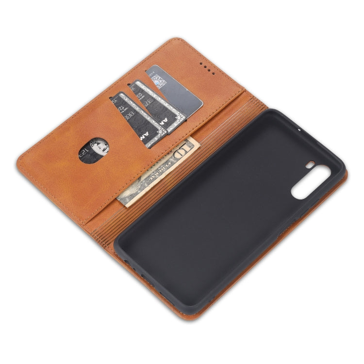 AZNS Magnetic Calf Texture Horizontal Flip Leather Case with Card Slots & Holder & Wallet, Series 1