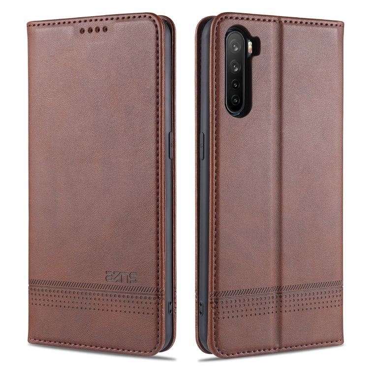 AZNS Magnetic Calf Texture Horizontal Flip Leather Case with Card Slots & Holder & Wallet, For OPPO A91, For Samsung Galaxy S10+