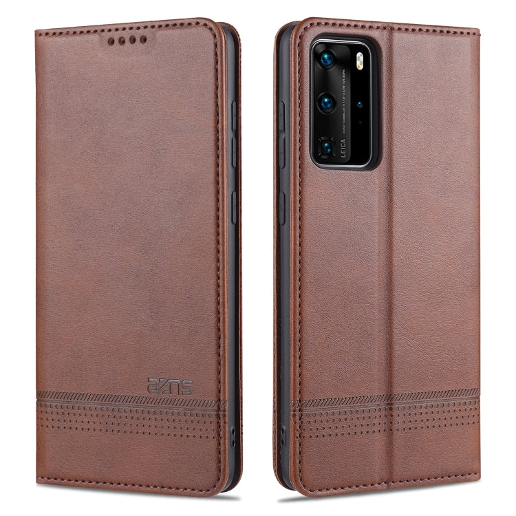 AZNS Magnetic Calf Texture Horizontal Flip Leather Case with Card Slots & Holder & Wallet, Series 1