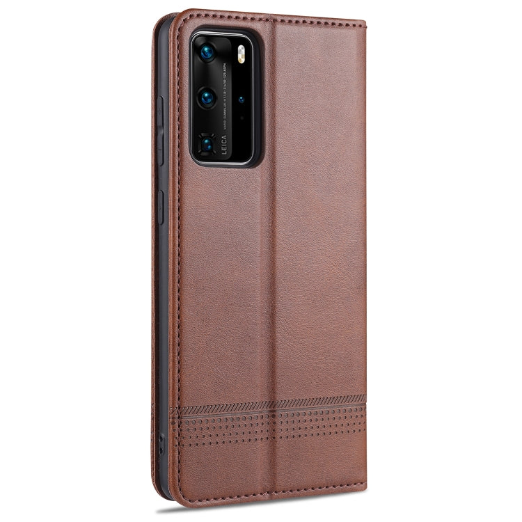 AZNS Magnetic Calf Texture Horizontal Flip Leather Case with Card Slots & Holder & Wallet, For Huawei P40, For Huawei P40 Pro, For Samsung Galaxy S10, For Samsung Galaxy S20 FE, For Huawei Honor X10 Max