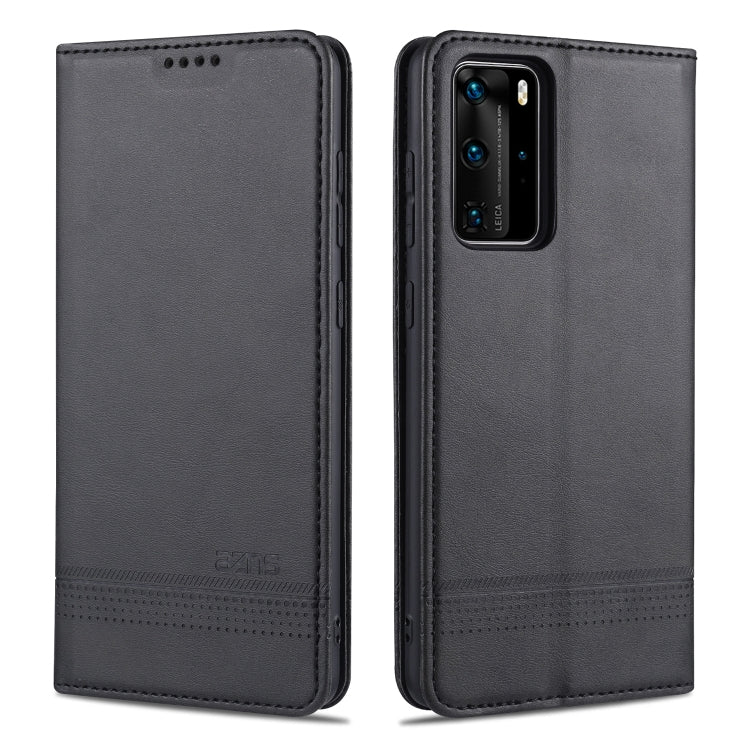 AZNS Magnetic Calf Texture Horizontal Flip Leather Case with Card Slots & Holder & Wallet, For Huawei P40, For Huawei P40 Pro, For Samsung Galaxy S10, For Samsung Galaxy S20 FE, For Huawei Honor X10 Max