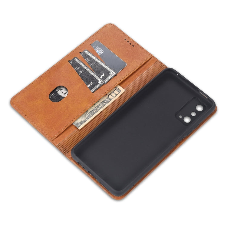 AZNS Magnetic Calf Texture Horizontal Flip Leather Case with Card Slots & Holder & Wallet, Series 1