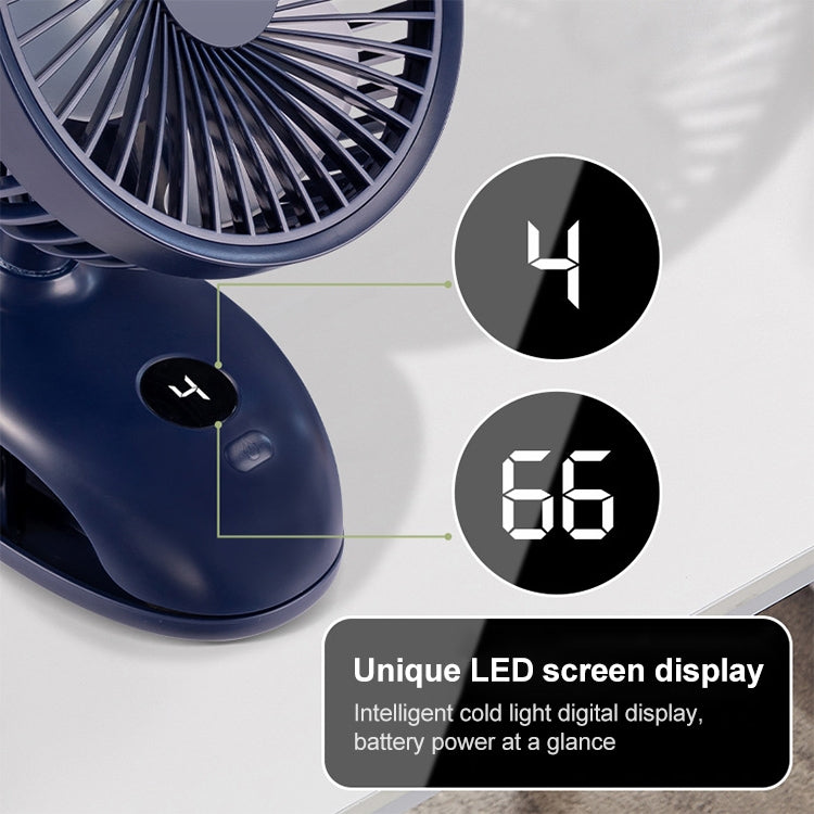 F601 Multifunctional Clip-on Electric Fan with LED Display