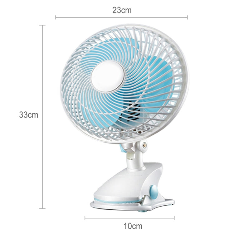 220V Portable Household Dormitory Mute Clip Base Mini Electric Fan, Length: 3m