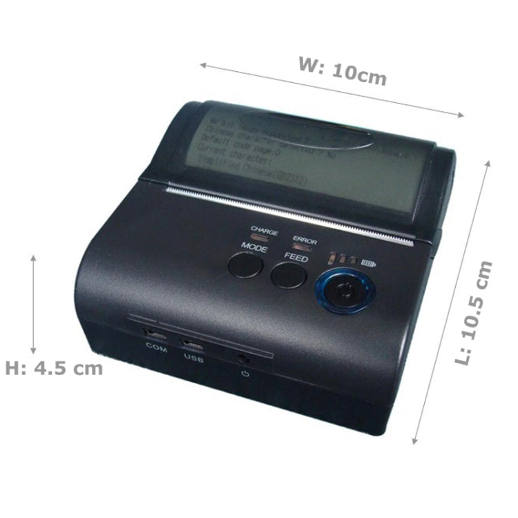 POS-8001LD Portable Bluetooth Thermal Receipt Printer