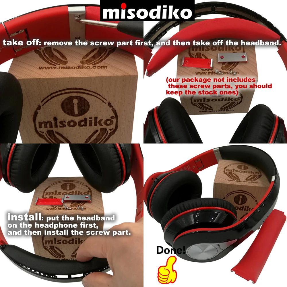 misodiko Replacement Headband - for Mpow 059 Over Ear Bluetooth, Headphones Repair Parts Headband