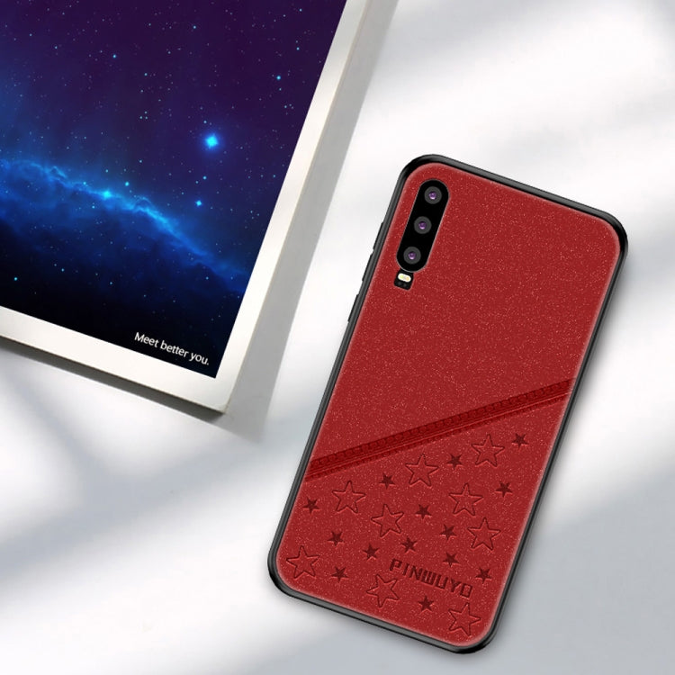 PINWUYO Full Coverage Waterproof Shockproof PC+TPU+PU Case for Huawei P30