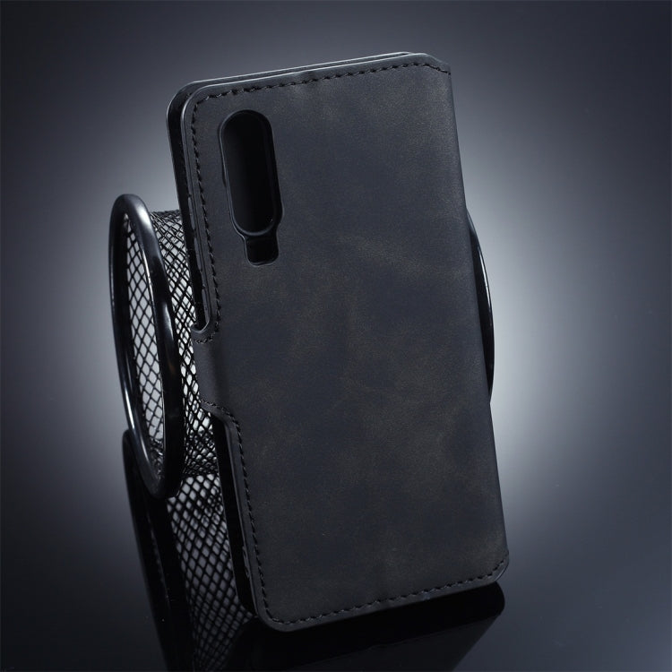 DG.MING Retro Oil Side Horizontal Flip Protective Case for Huawei P30, with Holder & Card Slots & Wallet, Huawei P30