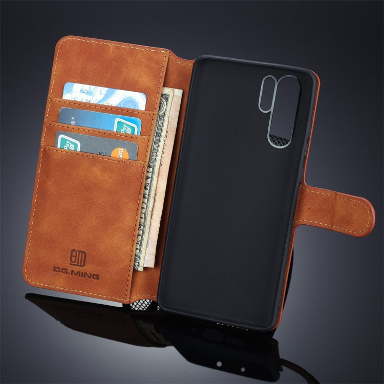 DG.MING Retro Oil Side Horizontal Flip Protective Case for Huawei P30 Pro, with Holder & Card Slots & Wallet