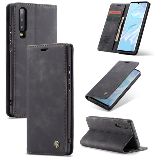 CaseMe-013 Multifunctional Retro Frosted Horizontal Flip Leather Case for Huawei P30, with Card Slot & Holder & Wallet