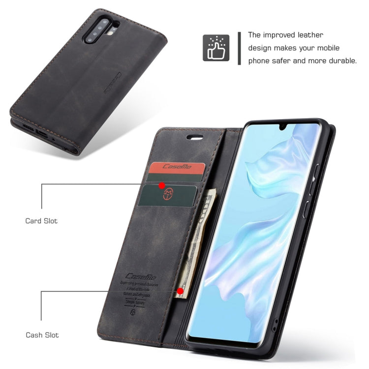 CaseMe-013 Multifunctional Retro Frosted Horizontal Flip Leather Case for Huawei P30 Pro, with Card Slot & Holder & Wallet