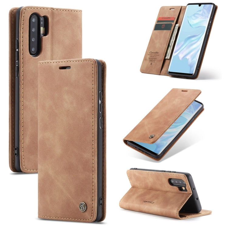 CaseMe-013 Multifunctional Retro Frosted Horizontal Flip Leather Case for Huawei P30 Pro, with Card Slot & Holder & Wallet, For Huawei P30 Pro