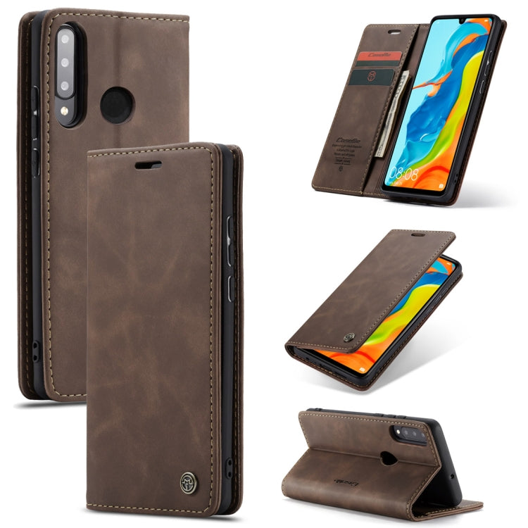 CaseMe-013 Multifunctional Retro Frosted Horizontal Flip Leather Case for Huawei P30 Lite, with Card Slot & Holder & Wallet