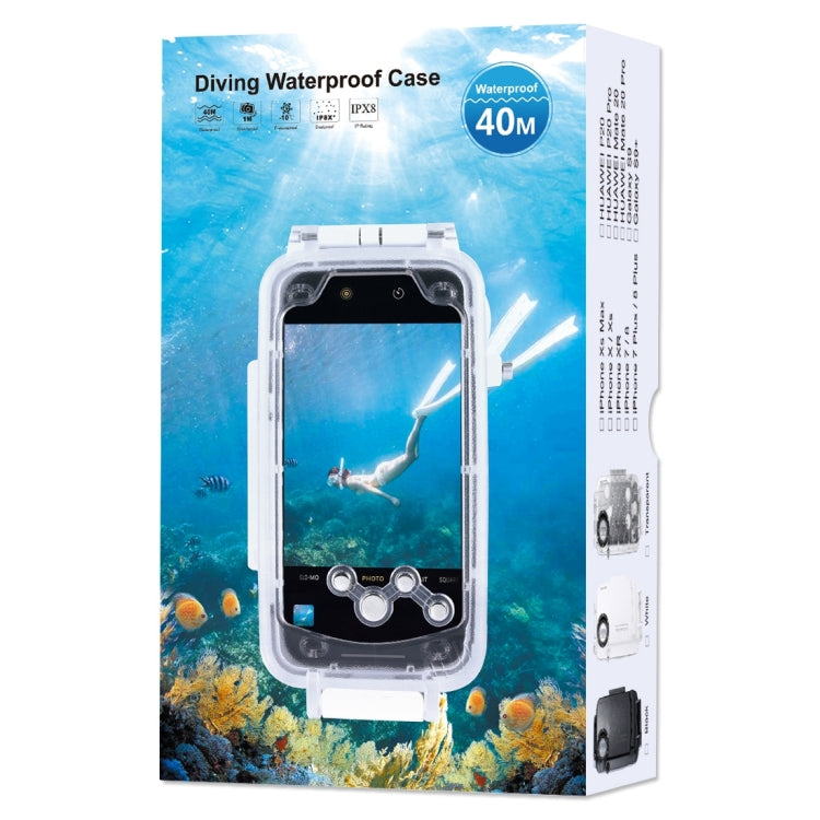 HAWEEL 40m/130ft Waterproof Diving Case for Huawei P20 Pro, Photo Video Taking Underwater Housing Cover, For Huawei P20 Pro