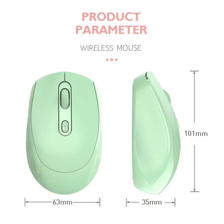 HXSJ M107 4-buttons 1600 DPI Dual Mode 2.4GHz + Bluetooth 5.1 Wireless Rechargeable Mouse