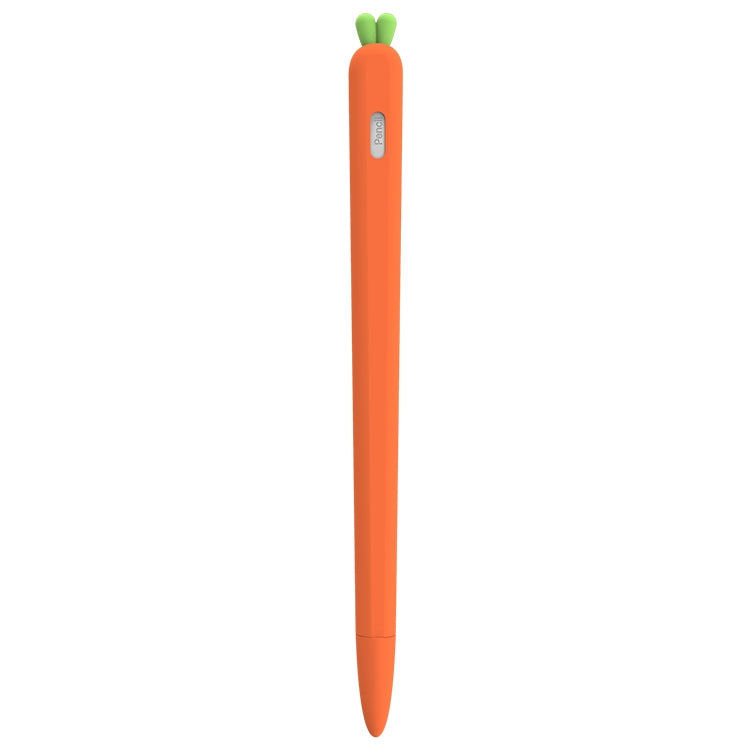 LOVE MEI For Apple Pencil 2 Carrot Shape Stylus Pen Silicone Protective Case Cover