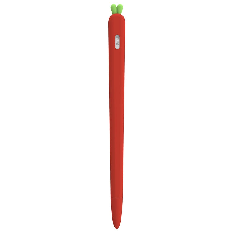 LOVE MEI For Apple Pencil 2 Carrot Shape Stylus Pen Silicone Protective Case Cover