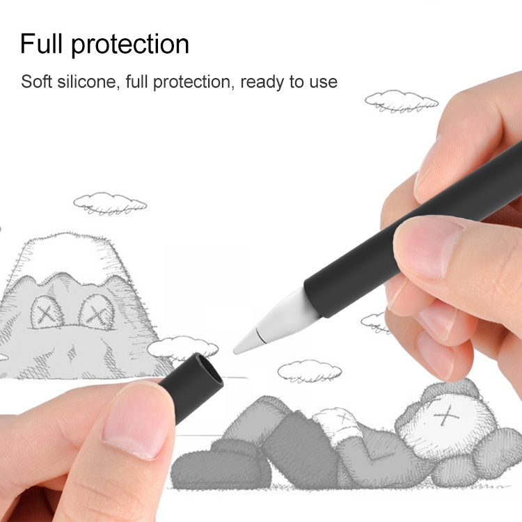 LOVE MEI For Apple Pencil 2 Middle Finger Shape Stylus Pen Silicone Protective Case Cover