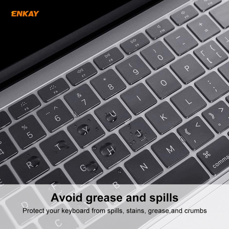 ENKAY TPU Keyboard Protector Cover for MacBook Air 13.3 inch A1932 (2018), EU Version