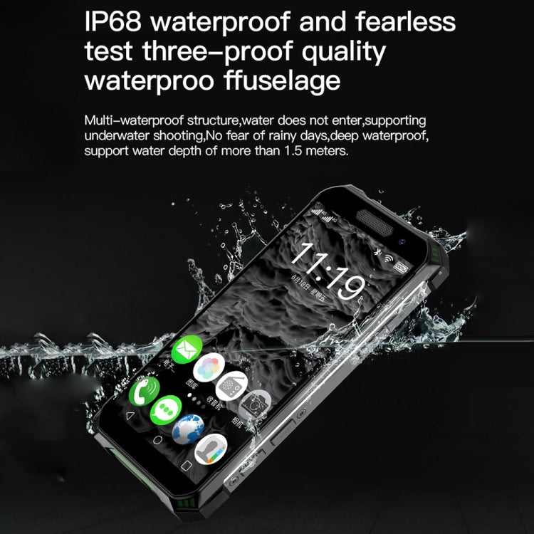 IP68 Waterproof Dustproof Shockproof, Face Identification, 3.5 inch Android 10.0 MTK6762 Octa Core up to 2.0GHz, Dual SIM, PTT Walkie Talkie, OTG, NFC, Network: 4G