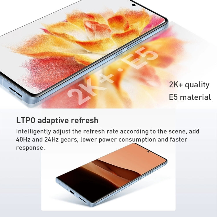 Quad Back Cameras, Screen Ultrasound Fingerprint Identification, 5000mAh Battery, 7.0 inch Android 12.0 OriginOS Ocean Qualcomm Snapdragon 8 Gen1 Octa Core up to 3.0GHz, NFC, OTG, Network: 5G