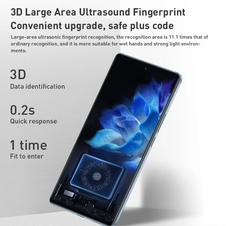 Quad Back Cameras, Screen Ultrasound Fingerprint Identification, 5000mAh Battery, 7.0 inch Android 12.0 OriginOS Ocean Qualcomm Snapdragon 8 Gen1 Octa Core up to 3.0GHz, NFC, OTG, Network: 5G