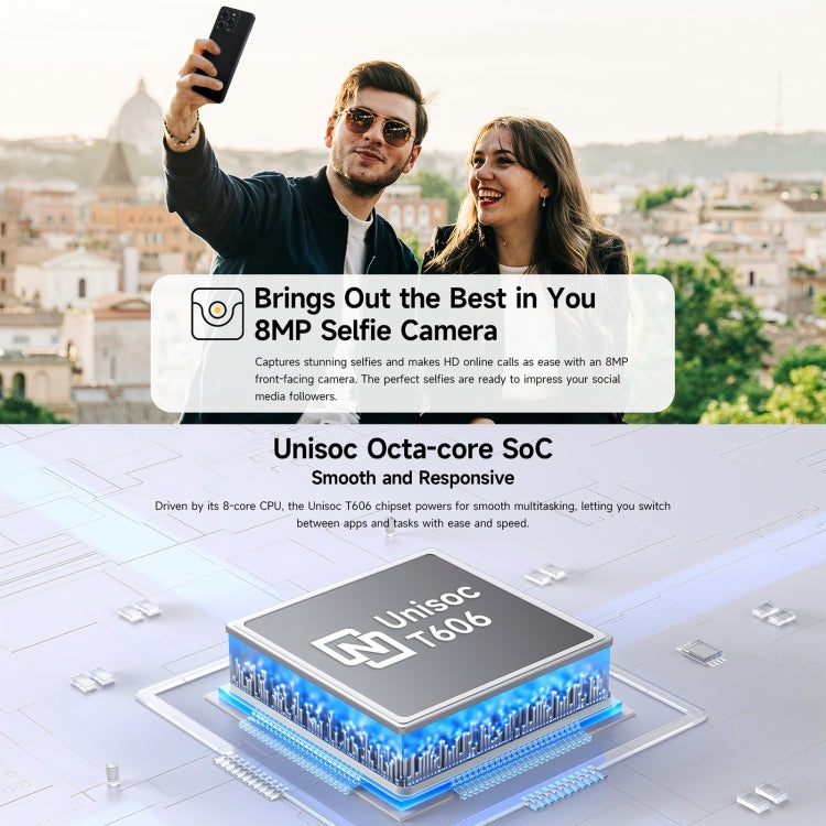 Ulefone Note 20 Pro, 4GB+128GB, Face ID & Side Fingerprint, 6000mAh, 6.75 inch Android 14 Unisoc T606 Octa Core, Network: 4G, Dual SIM, OTG, 4GB+128GB