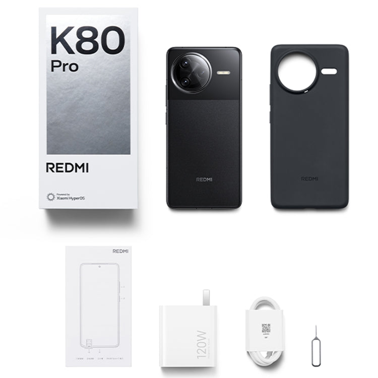 Xiaomi Redmi K80 Pro, 12GB+256GB, 6.67 inch Xiaomi HyperOS 2 Snapdragon 8 Elite Octa Core, NFC, Network: 5G