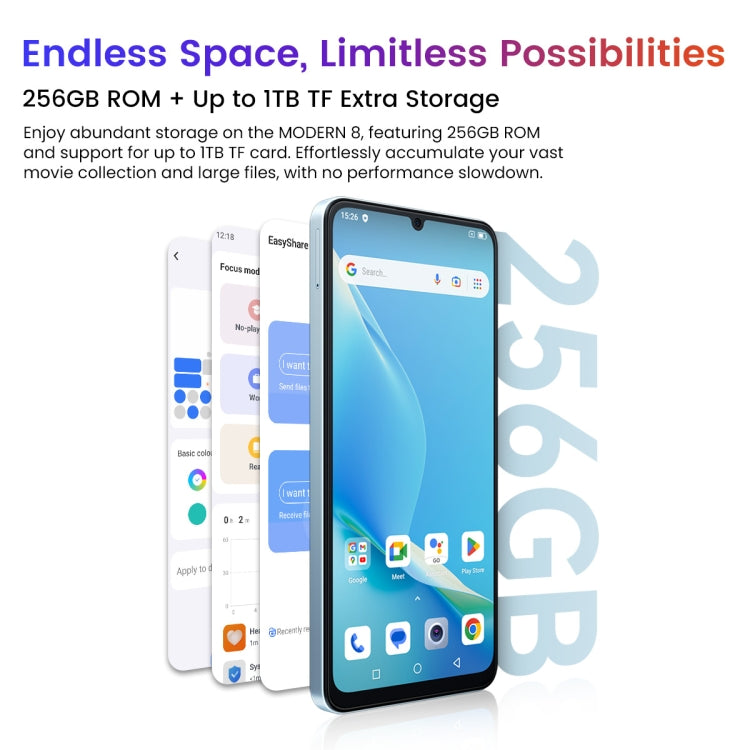 Blackview Oscal MODERN 8, 8GB+256GB, Fingerprint & Face Identification, 6.75 inch Android 13 Unisoc T616 Octa Core up to 2.2GHz, Network: 4G, OTG