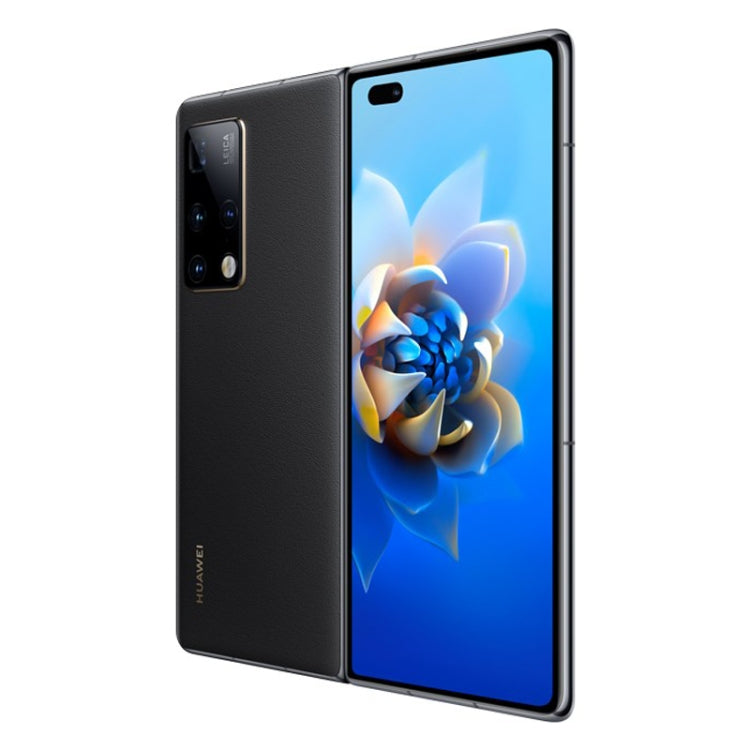 Quad Cameras, Face ID & Side Fingerprint Identification, 4500mAh Battery, 8.0 inch Inner Screen + 6.45 inch Outer Screen, HarmonyOS 2.0 Kirin 9000 5G Octa Core up to 3.13GHz, Network: 5G, OTG, NFC, Not Support Google Play, Leather 12GB+512GB