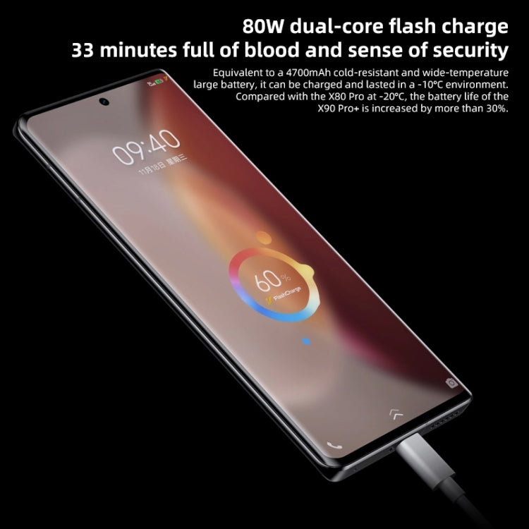 Quad Back Cameras, Screen Fingerprint Identification / Face ID, 4700mAh Battery, 6.78 inch Android 13.0 OriginOS 3 Qualcomm Snapdragon 8 Gen 2  Octa Core up to 3.2GHz, NFC, OTG, Network: 5G, Support Google Play, Support 50W Wireless Flash Charging