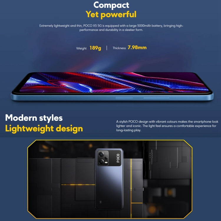 Triple Back Cameras, AI Face & Side Fingerprint Identification, 5000mAh Battery, 6.67 inch MIUI 13 /  Android 12 Snapdragon 695 5G Octa Core up to 2.2GHz, Network: 5G, NFC, Dual SIM, Support Google Play