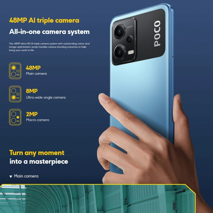 Triple Back Cameras, AI Face & Side Fingerprint Identification, 5000mAh Battery, 6.67 inch MIUI 13 /  Android 12 Snapdragon 695 5G Octa Core up to 2.2GHz, Network: 5G, NFC, Dual SIM, Support Google Play