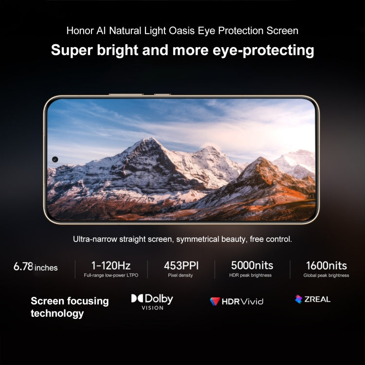 Honor Magic7, 16GB+512GB, Screen Fingerprint, 6.78 inch MagicOS 9.0 / Android 15 Snapdragon 8 Elite 3nm Octa Core, Network: 5G, NFC, OTG, Not Support Google Play