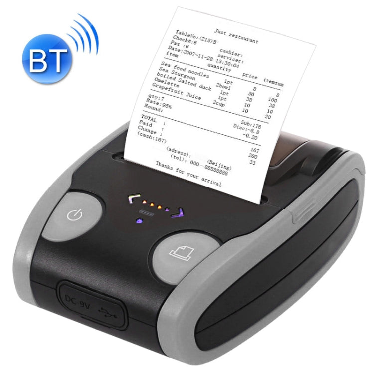 QS-5806 Portable 58mm Bluetooth POS Receipt Thermal Printer