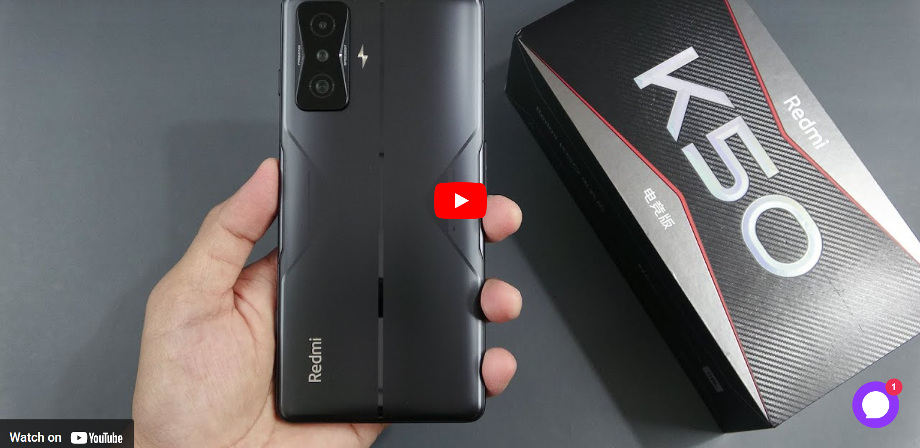 Load video: Xiaomi Redmi K50 Gaming Smartphone