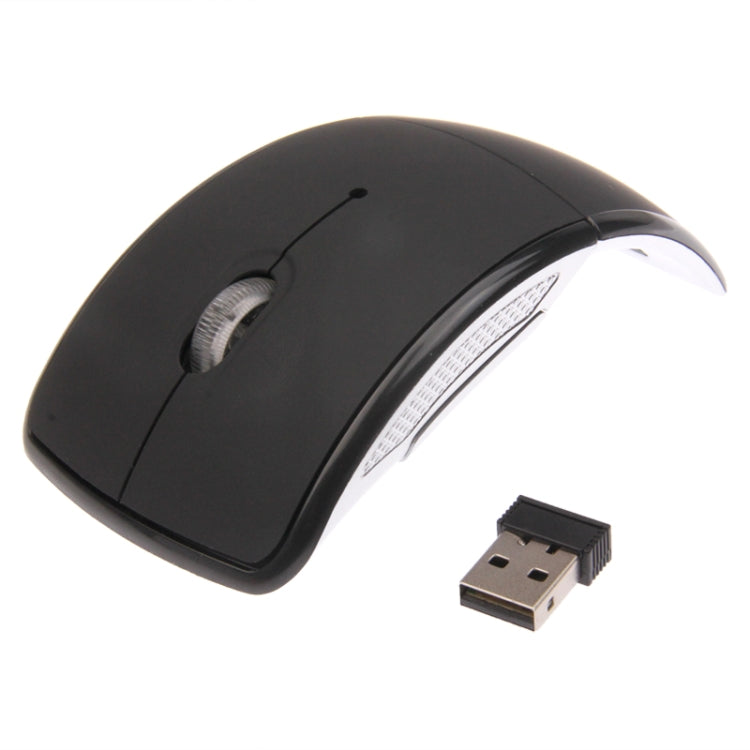 Wireless 2.4GHz 800-1200-1600dpi Snap-in Transceiver Folding Wireless Optical Mouse / Mice