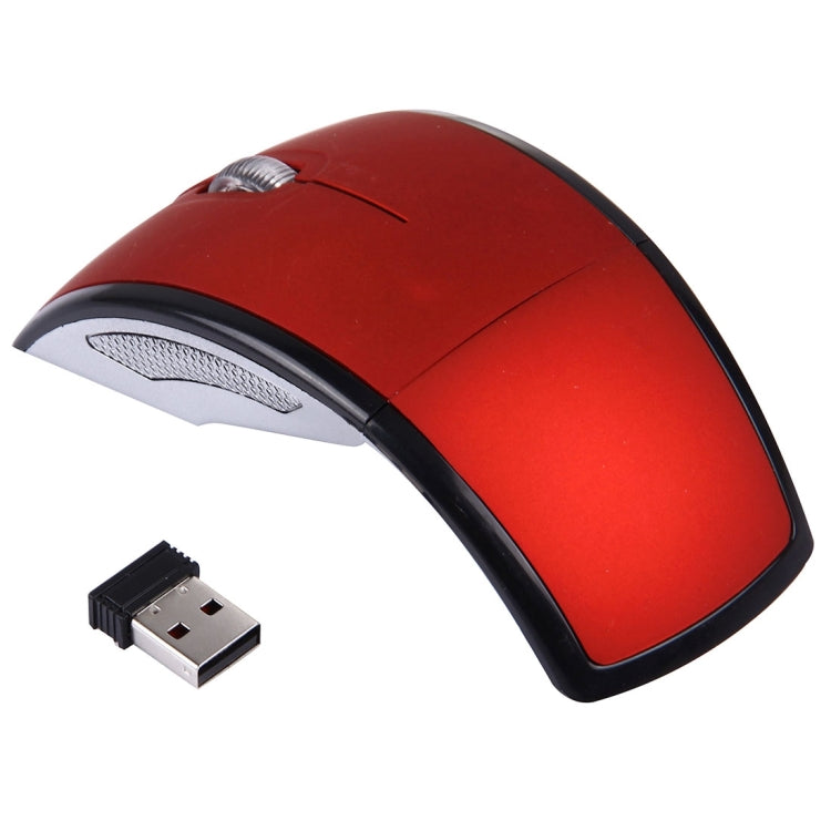 Wireless 2.4GHz 800-1200-1600dpi Snap-in Transceiver Folding Wireless Optical Mouse / Mice