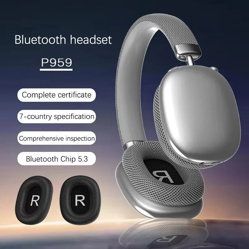 Fashion P959 Wireless Bluetooth Game Headphones Hifi Smart Noise Cancelling Headset 3d Stereo Earphones Sports Headphone Mic