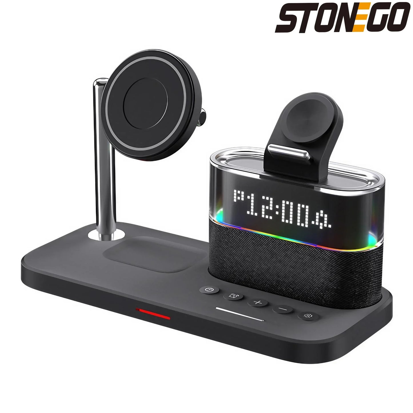 Wireless Charging Station for Magnetic Charging Stand for iPhone Series 15/14/13/12 iWatch Ultra/8/7/6/5 AirPods 3/2/Pro Samsung